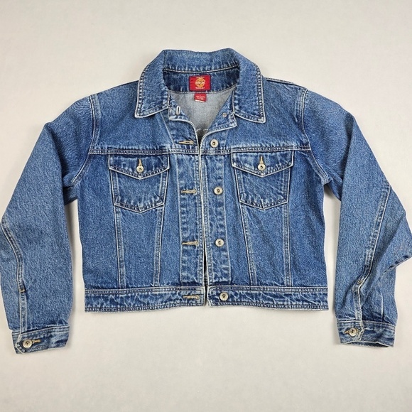 GAP Jackets & Blazers - GAP- Vintage 1996 Limited Edition Starburst Embroidered Crop Jeans Jacket Sz L